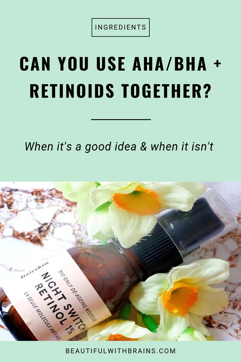 can use aha/bha and retinol together?