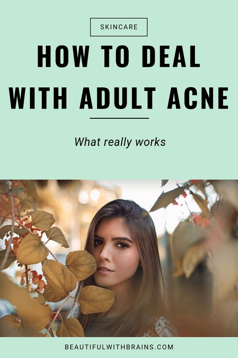 how to deal with adult acne